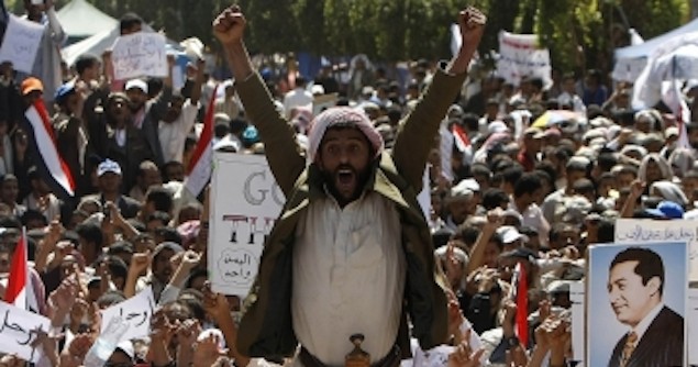 2011 protests in Sana'a, Yemen. Image credit: Flickr (Sam Qaid)