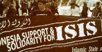 “We are all ISIS” 14 March protests, Jakarta. Image Credit: GooglePlus (Abu Al Bawi)