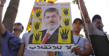 Pro Morsi Protesters after the Coup led by Al-Sisi. Photo Credit: Wikimedia Commons (Hamada Elrasam for VOA) Creative Commons.