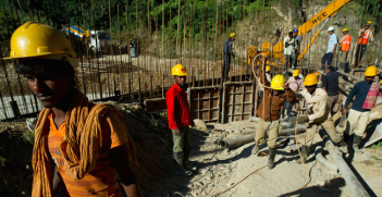 Construction workers in Dagachhu Hydropower Development in Bhutan. Photo Credit: Flickr (Asian Development Bank) Creative Commons. 