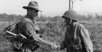 Australian Digger and American Paratrooper meet in 1943. The alliance between Australian and America has long been defined by the friendship from the Second World War. Photo Credit: Flickr (State Library Victoria Collections) Creative Commons.