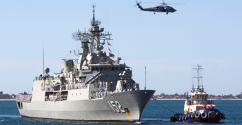 HMAS Warramunga returns from deployment. Photo Source: Flickr (Royal Australian Navy) Creative Commons