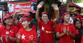 Outside National league for Democracy Headquarters, Burma. Photo Source: UN Women Asia and the Pacific (Flickr). Creative Commons.