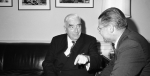 Menzies meets with US Secretary of Defense Robert McNamara at the Pentagon in June 1964. Photo Source: Wikimedia. Creative Commons.