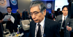 Bank of Japan Governor Haruhiko Kuroda arrives at IMFC plenary at IMF headquarters in Washington. Photo Source: International Monetary Fund (Flickr). Creative Commons.