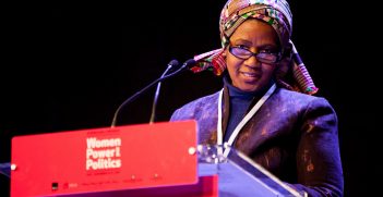 Phumzile Mlambo-Ngcuka, Executive Director of UN Women, during her speech on women's political participation. Women, Power and Politics Conference in Oslo, 14-15 November 2013. Photo: Julie Lunde Lillesæter/PRIO. Source: Flickr, FOKUS_kvinner