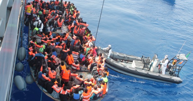 Refugee migration.
Photo credit: Irish Defence Forces (Flickr) Creative Commons