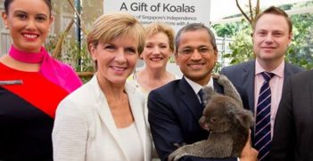 Lone Pine Koala Sanctuary. Photo credit: Patrick Hamilton (Singapore High Commission in Canberra Facebook page) 