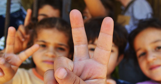 Syrian kids. Photo Credit: Trocaire (Wikimedia Commons) Creative Commons