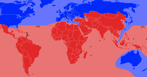 north_south divide. Photo Credit: Bramfab (wikimedia commons) Creative Commons