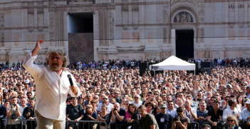 Beppe Grillo. Photo Credit: Giovanni Favia (Flickr) Creative Commons