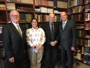 Ian Lincoln, Maria Trujillo (MCI), Richard Broinowski and Sergio Escobar (MCI)