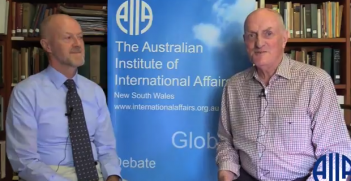 Professor Trevor Findlay Interview Photo Credit: AIIA NSW (YouTube Screenshot)