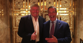 Trump and Farage Photo Credit: Farage Twitter (Wikimedia Commons) Creative Commons