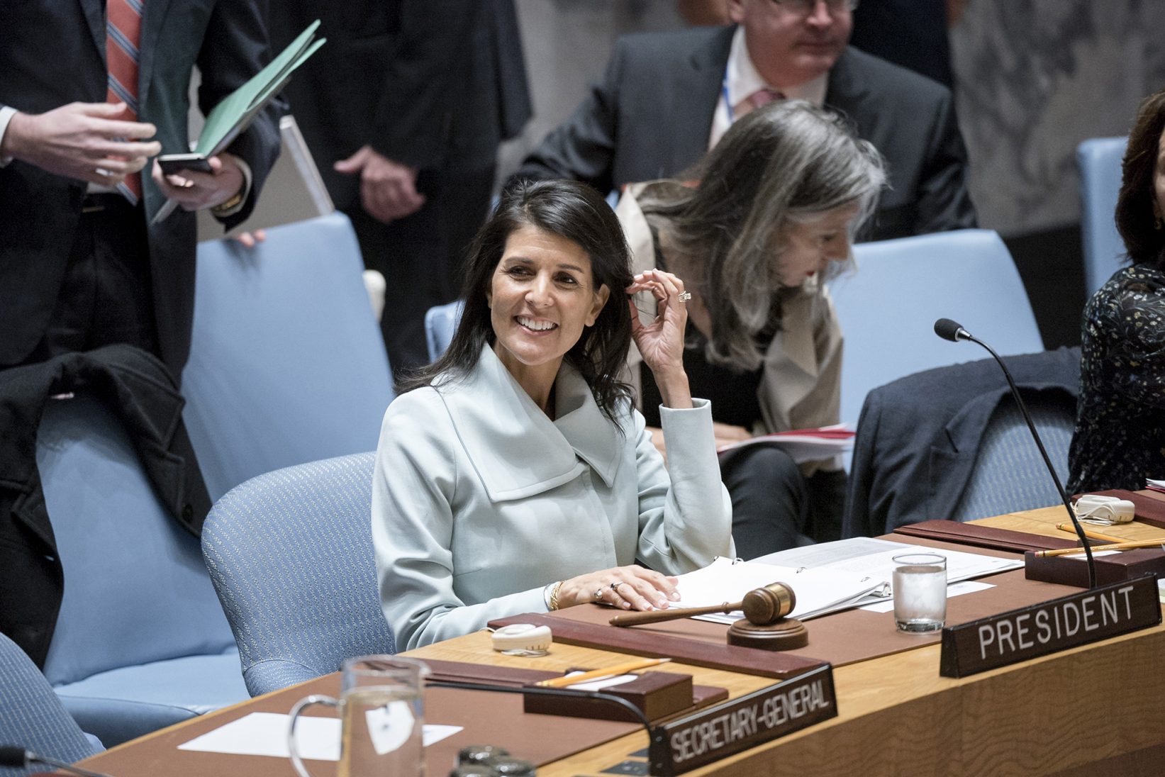 US chairs UN Security Council meeting.