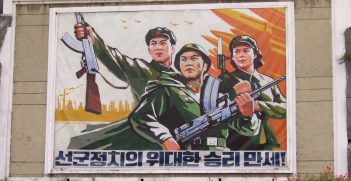 North Korean Propaganda Poster / Pic by Will de Freitas