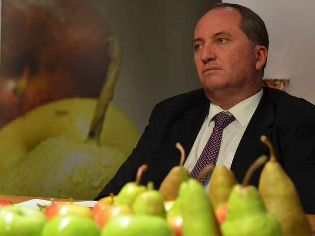 Australian Deputy Prime Minister Barnaby Joyce