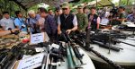 Recovered firearms from local terrorists in Marawi on June 9, 2017