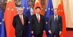 Chinese Premier Xi Jinping meets with EU Council President, Donald Tusk and EU Commission President Jean Claude Junker