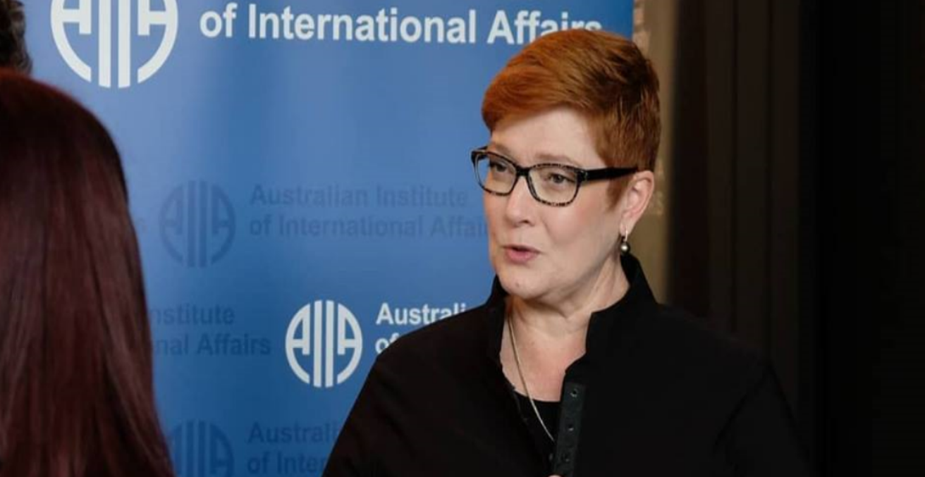 Senator the Hon Marise Payne at the 2018 AIIA National Conference, 15 October (Credit: Lauren Skinner, former AIIA intern)