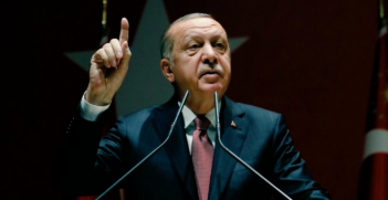 Turkish President Erdogan questions about the assassination of Jamal Khashoggi, 26 October (Credit: Twitter @enveryan)