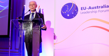 Van Rompuy at the EUALF. Source: Flickr. 