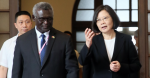 Taiwan President Tsai and Solomon Islands Prime Minister Manasseh Sogavare Source: Flickr, 總統府 http://bit.ly/2K5U5rY 