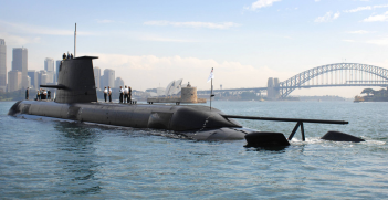 Hugh White's new book envisages a fleet of 24 submarines, similar to the Collins class submarines that Australia already operates, to exercise maritime denial operations. Source: Flickr - Horatio J Kookaburra. https://creativecommons.org/licenses/by-nc-sa/2.0/
