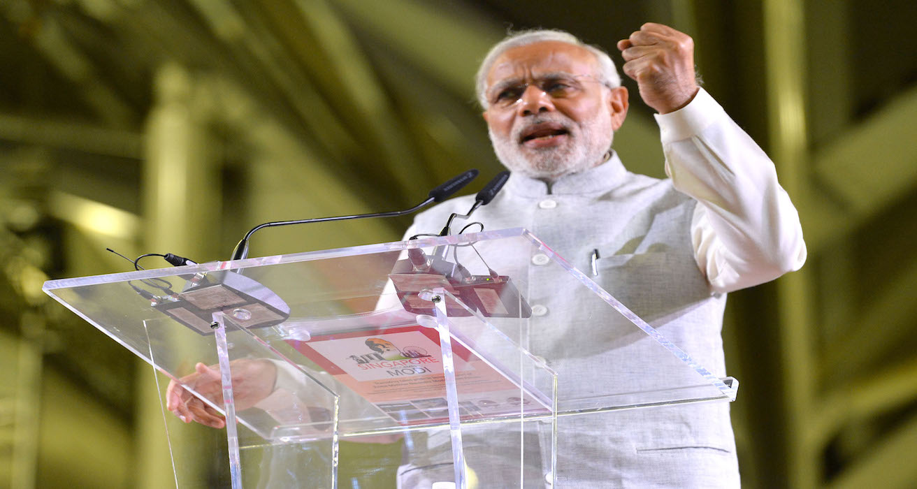 Prime Minister giving a speech in Singapore. Source: Flickr, https://bit.ly/2ToLzGU