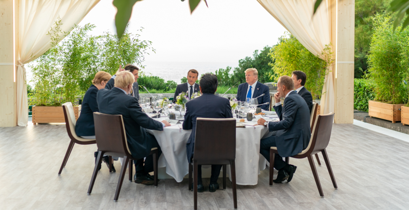 The G7 leaders meet in Biarritz. Flickr: White House