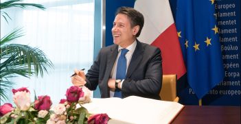 Prime Minister Giuseppe Conte at the European Parliament, Source: European Parliament, Flickr, https://bit.ly/30NKBHq