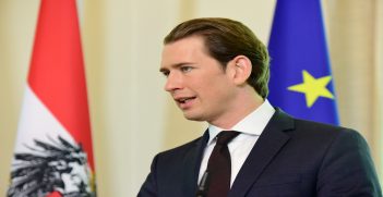 Austrian Chancellor Sebastian Kurz at press stakeout, Source: UNIS Vienna, Flickr, https://bit.ly/2pxFQDX