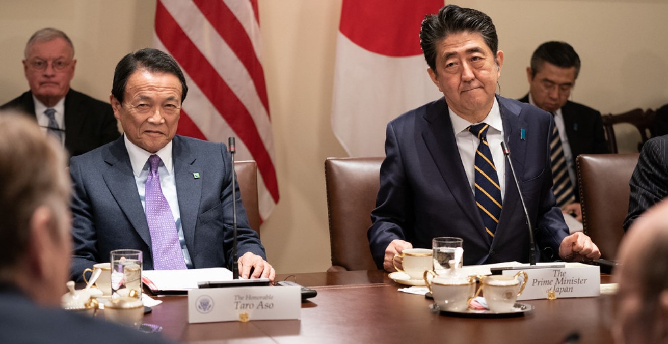 Prime Minister Shinzo Abe of Japan Visits the White House. Photo by Shealah Craighead, The White House. Source: https://bit.ly/35IySvQ