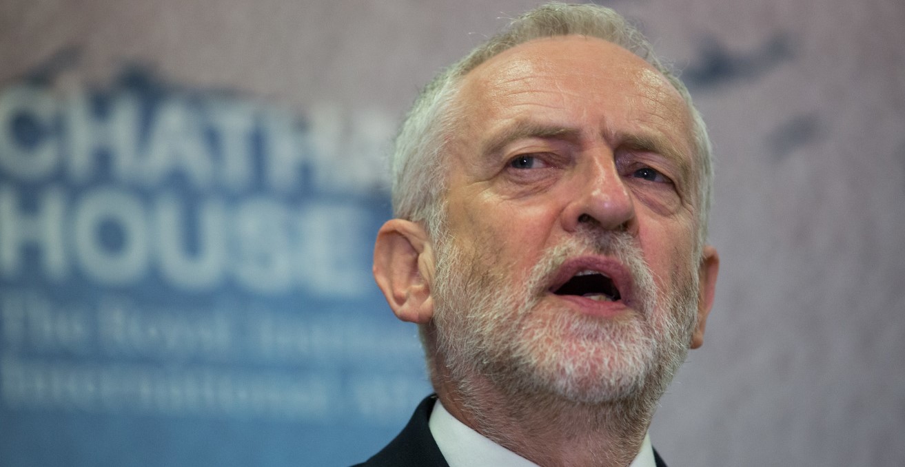 Jeremy Corbyn. Photo by Chatham House. Source: https://bit.ly/2P9zm8D