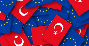 Turkey and EU Flags. Source: https://bit.ly/368NcxB