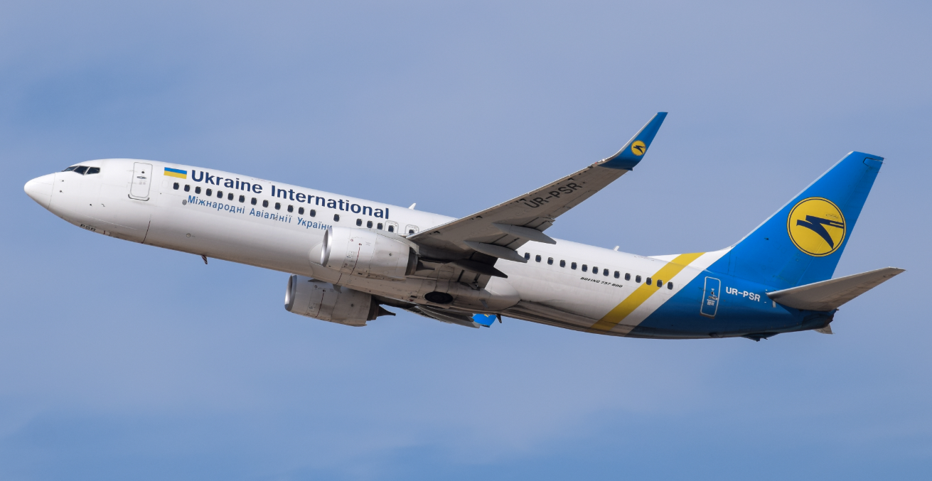 Ukraine International Airlines B738 UR-PSR, the plane that crashed in Iran, leaving TLV on October 18, 2019. Source: LLBG Spotter https://bit.ly/2xJI2fO