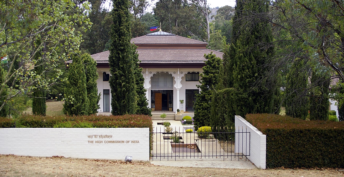 The High Commission of India in Canberra, Australia. Source: Bidgee https://bit.ly/3dxveZQ