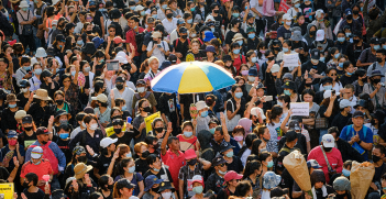 
Thanachart Chuengyaempin
Pro-democracy protest on October 14, 2020 in Bangkok, Thailand. Source: Thanachart Chuengyaempin https://bit.ly/39jfvga