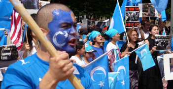 Anti-China protest outside White House. Source: Malcolm Brown https://bit.ly/3ddwDHT