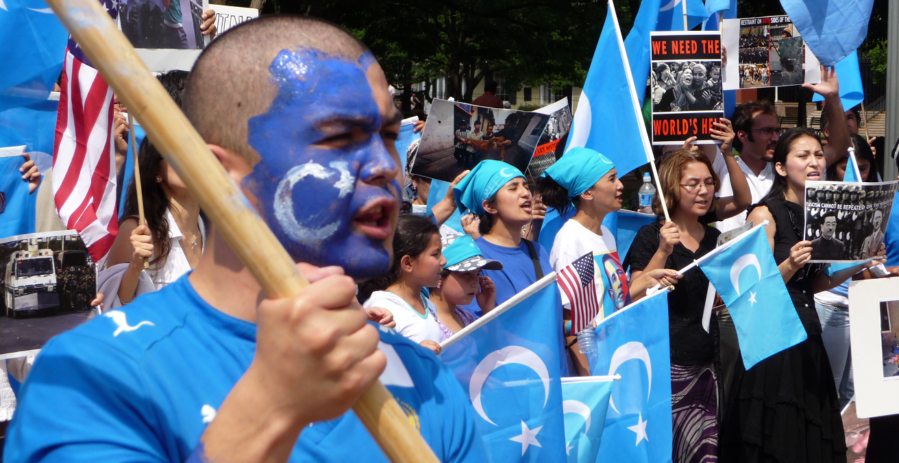 Anti-China protest outside White House. Source: Malcolm Brown https://bit.ly/3ddwDHT